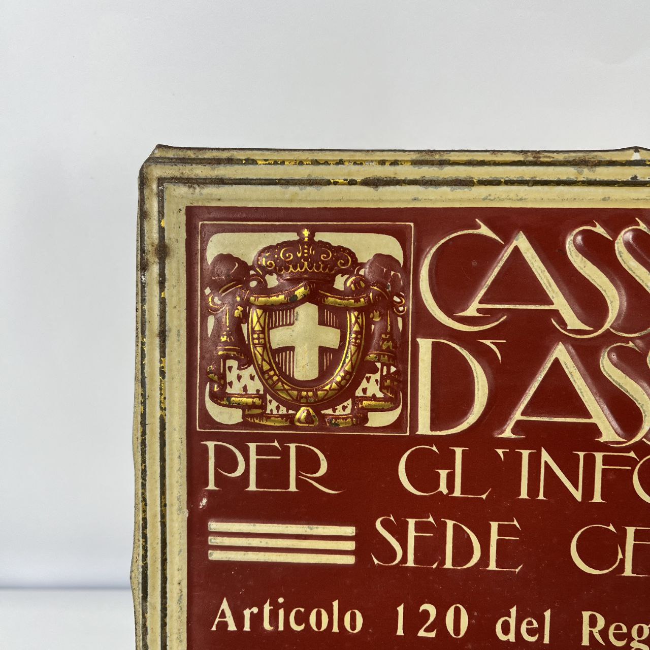 Insegna - Cassa Nazionale d'Assicurazione | Anni '20