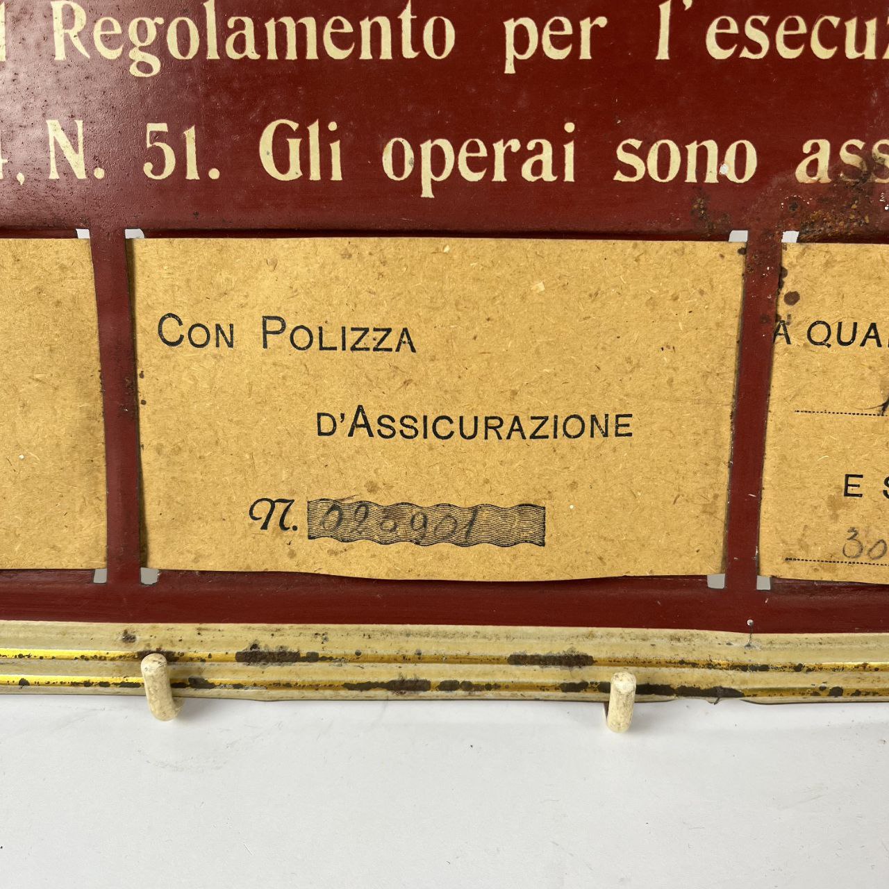Insegna - Cassa Nazionale d'Assicurazione | Anni '20