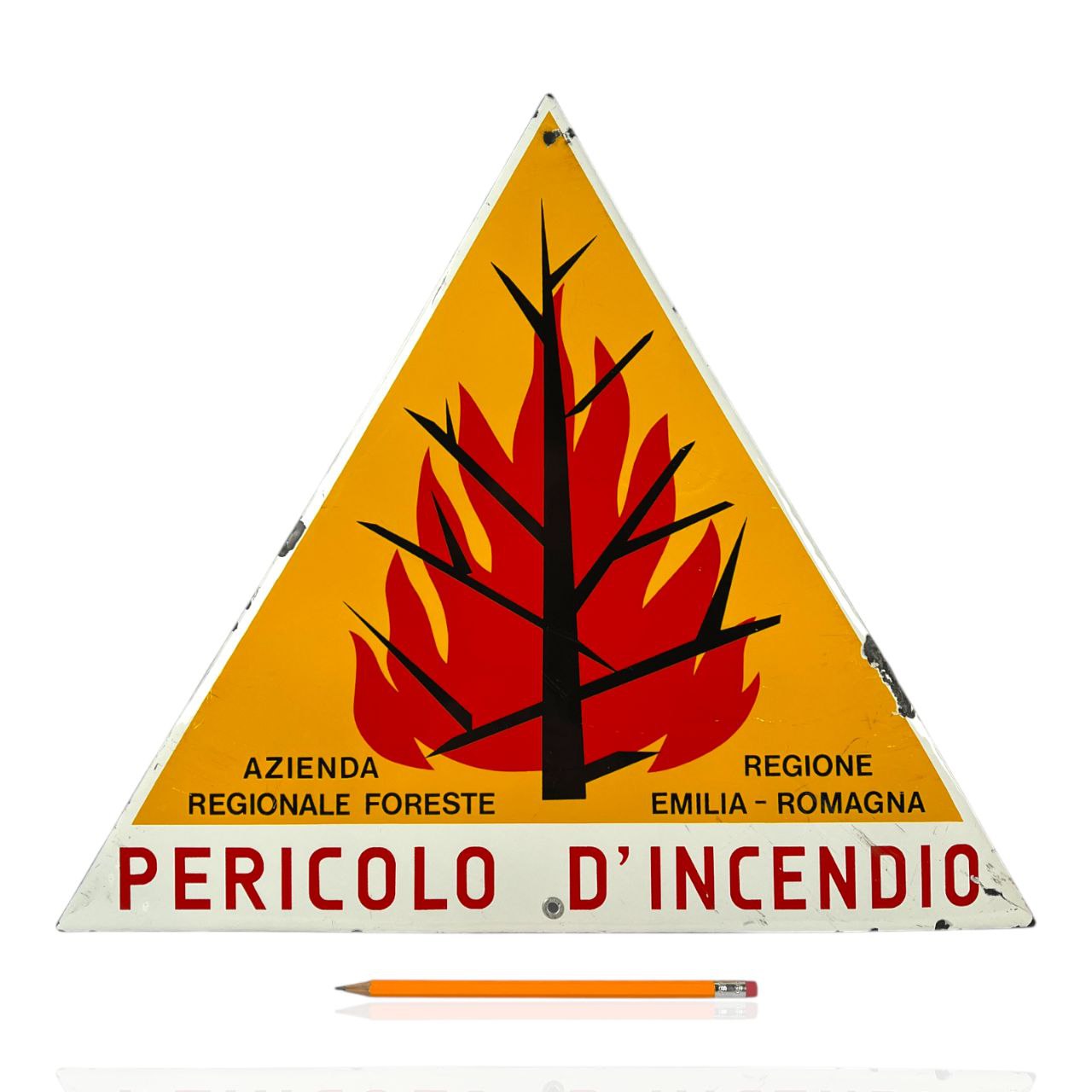 Segnale di Pericolo d'Incendio | Anni '80