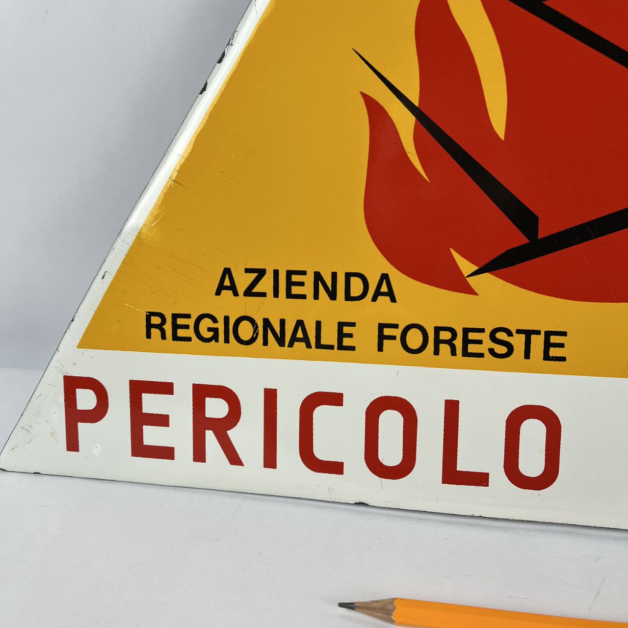 Segnale di Pericolo d'Incendio | Anni '80