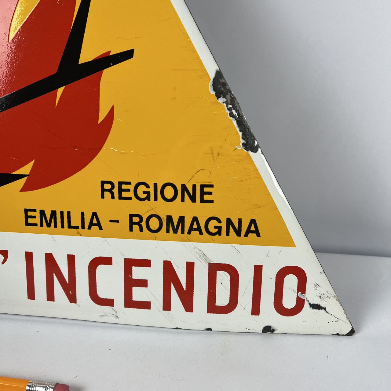 Segnale di Pericolo d'Incendio | Anni '80