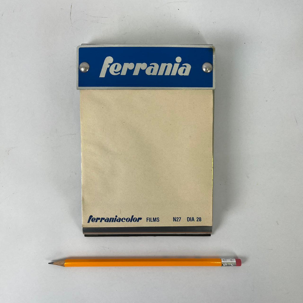 Bloc-notes pubblicitario Ferrania