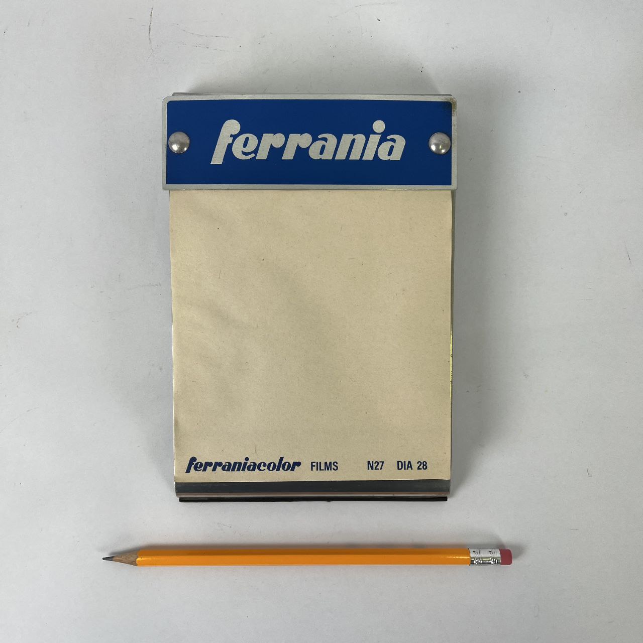 Bloc-notes pubblicitario Ferrania