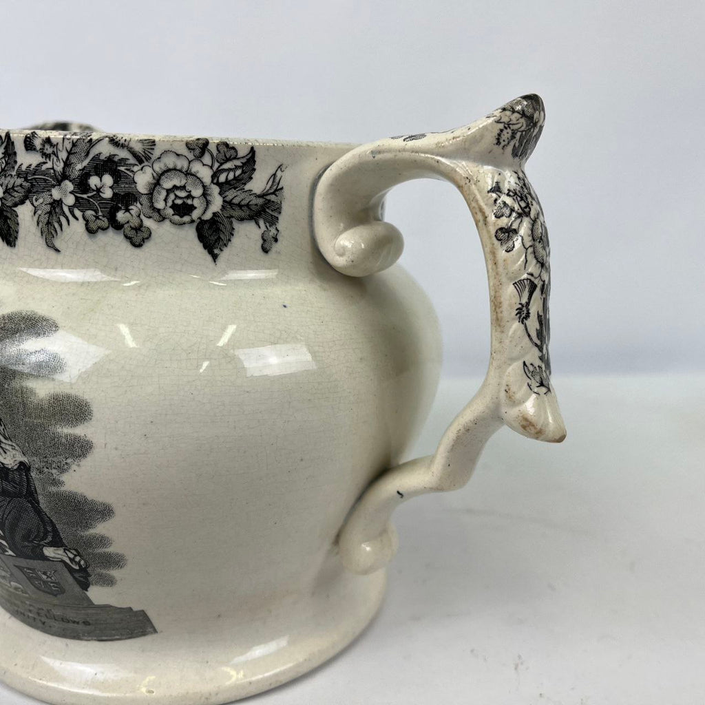 Brocca in terraglia - Independent Order of Odd Fellows | Fine '800