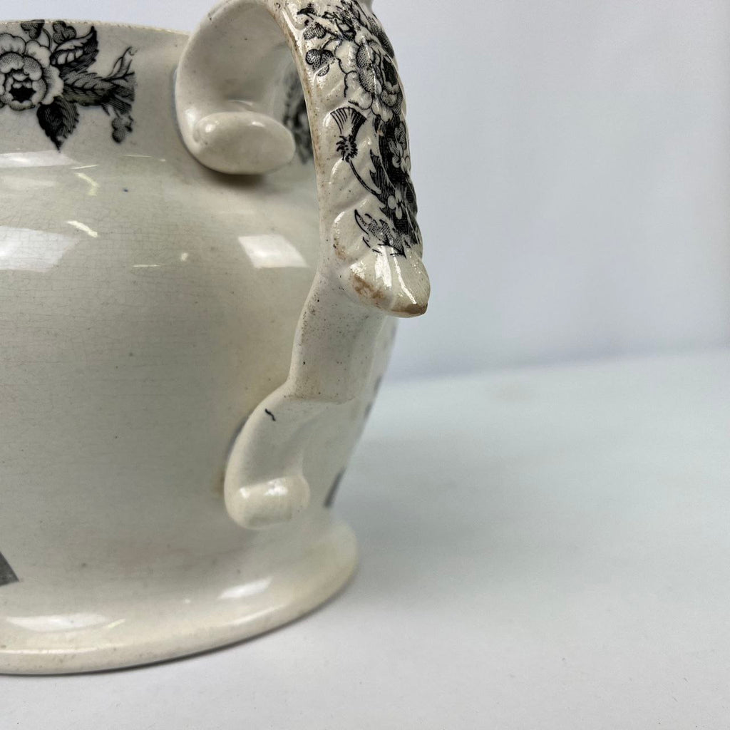 Brocca in terraglia - Independent Order of Odd Fellows | Fine '800