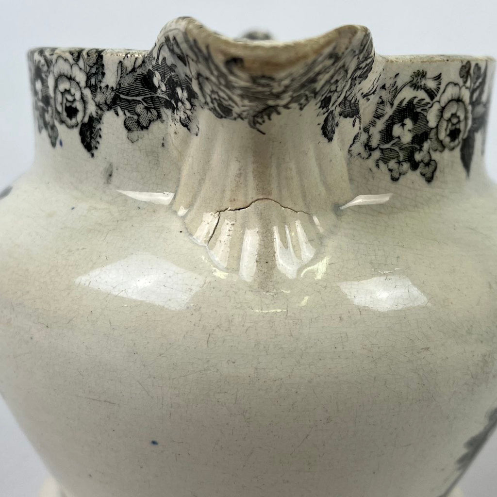 Brocca in terraglia - Independent Order of Odd Fellows | Fine '800