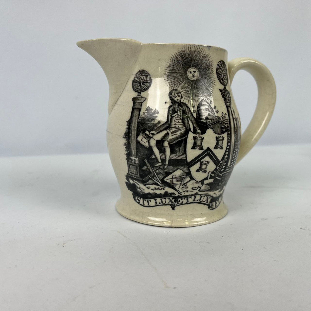 Brocca in terraglia - Massoneria inglese | Fine '800