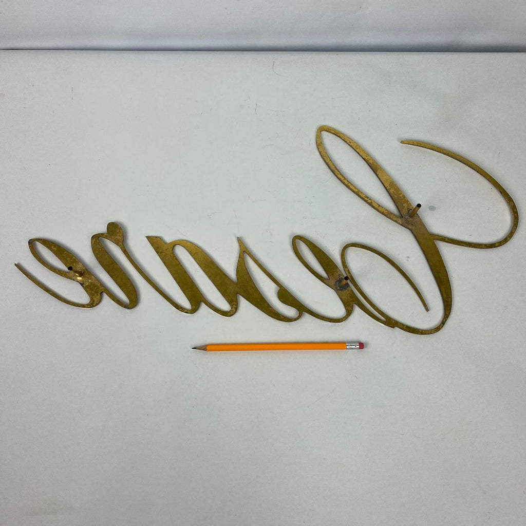 Insegna in ottone - Cesare