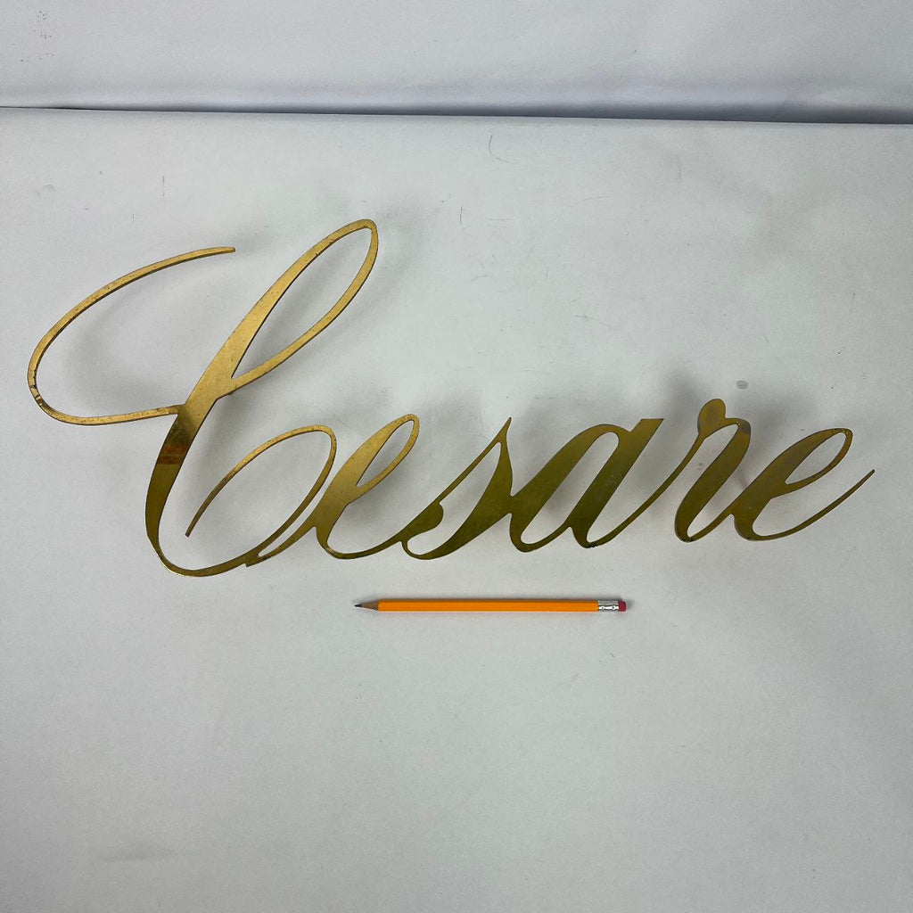 Insegna in ottone - Cesare