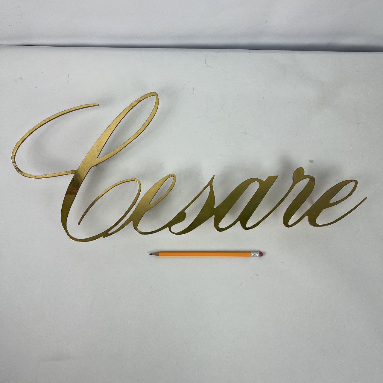 Insegna in ottone - Cesare