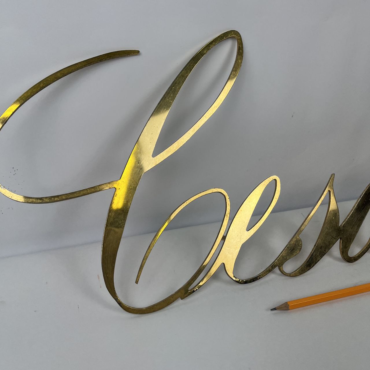 Insegna in ottone - Cesare