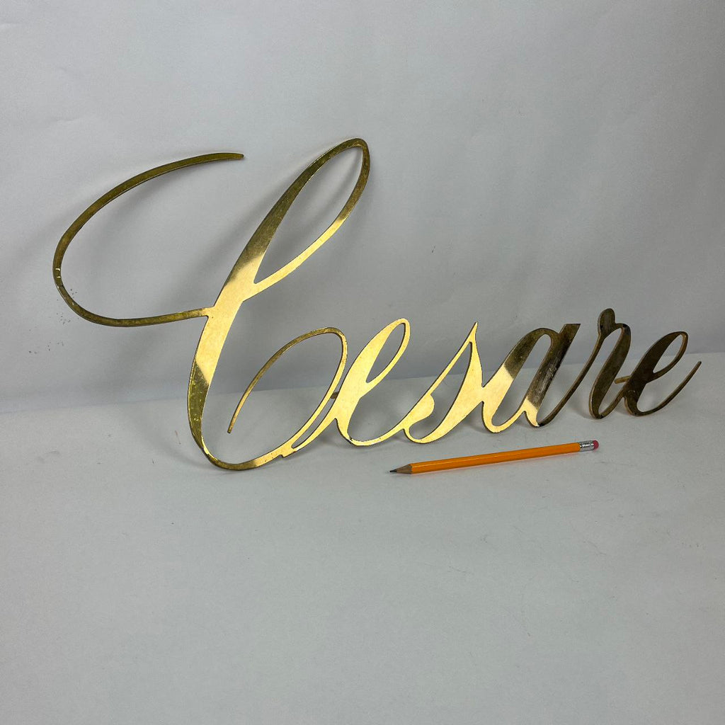 Insegna in ottone - Cesare