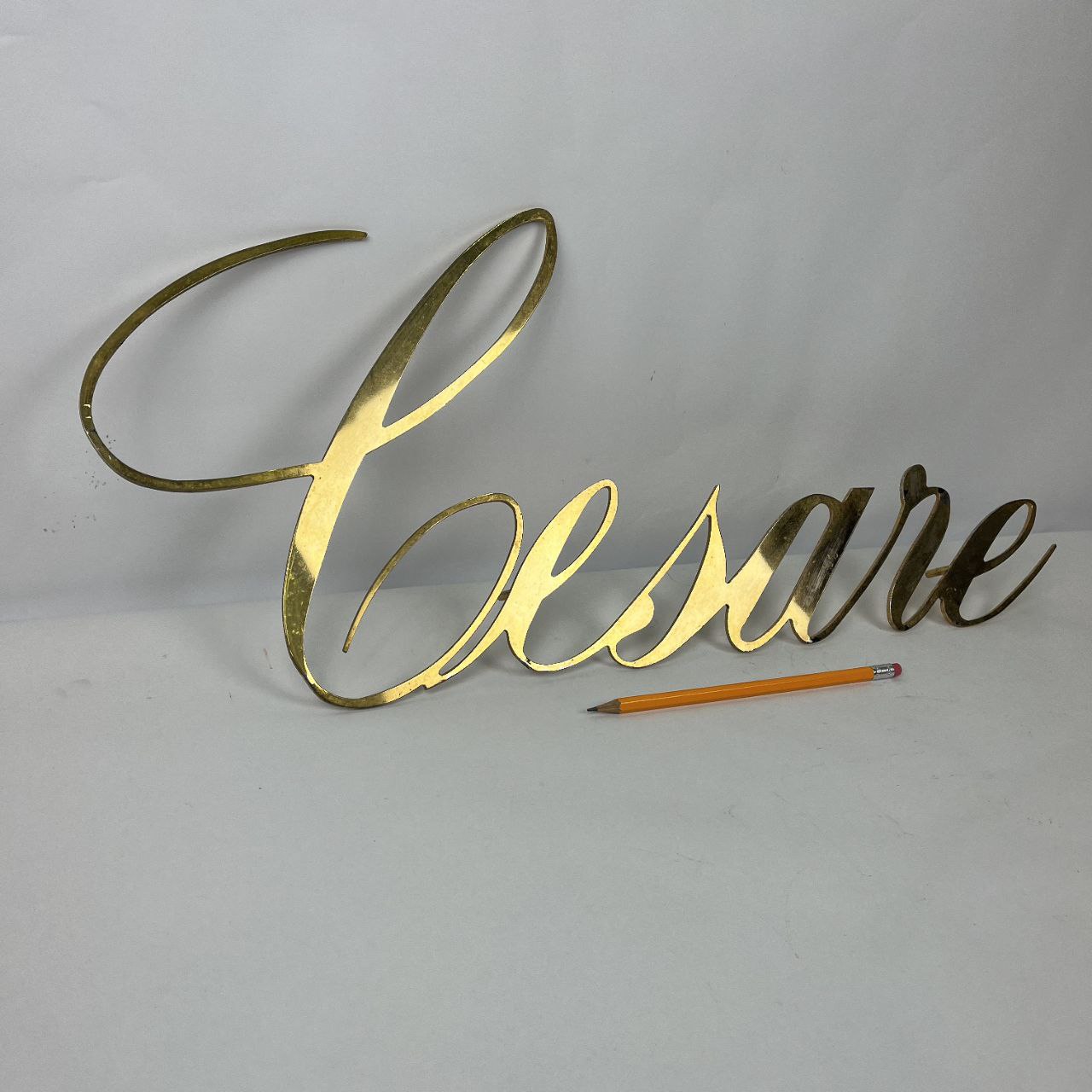 Insegna in ottone - Cesare