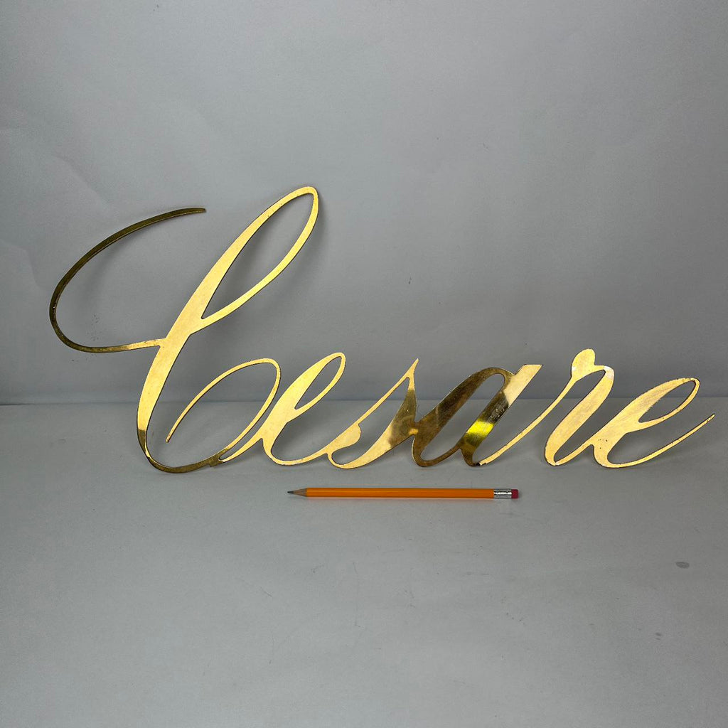 Insegna in ottone - Cesare