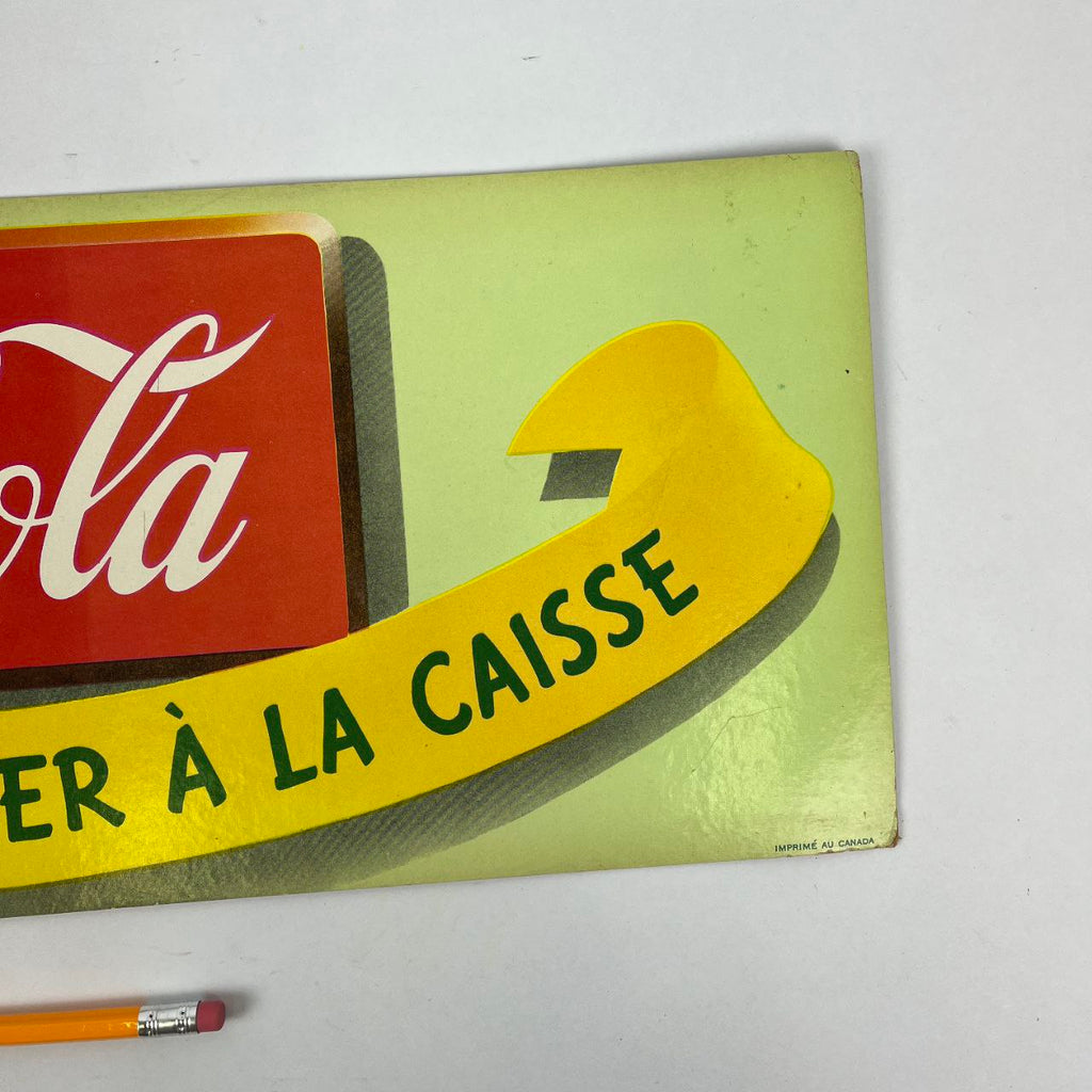 Cartonato pubblicitario - Buvez Coca-Cola | Anni '70