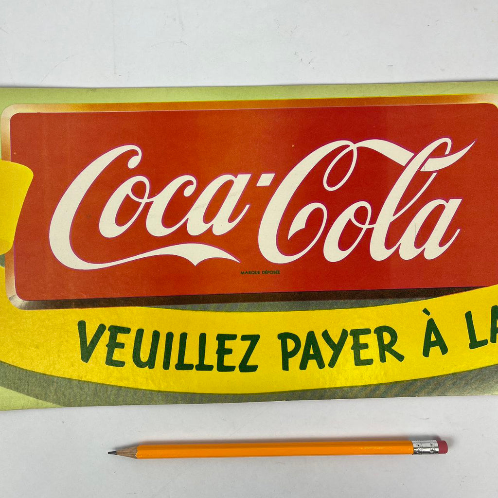 Cartonato pubblicitario - Buvez Coca-Cola | Anni '70