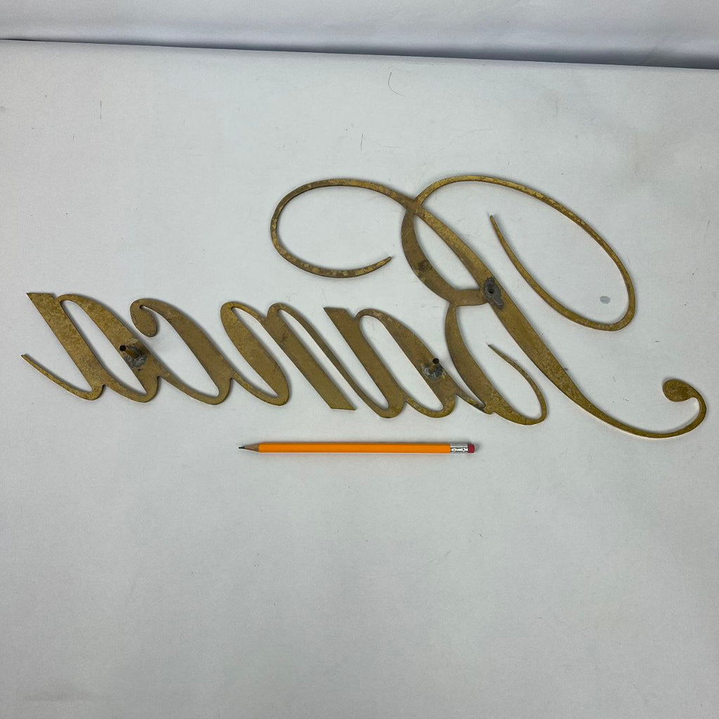 Insegna in ottone - Banca