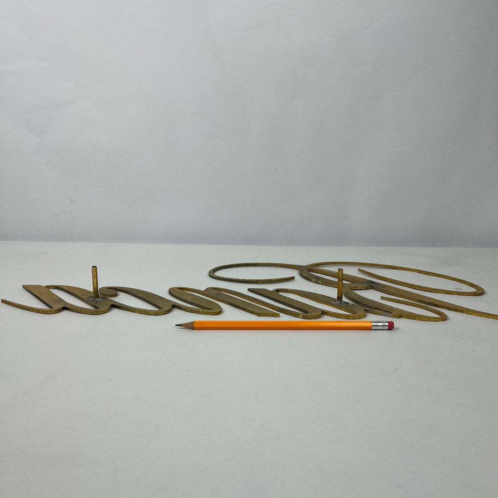 Insegna in ottone - Banca