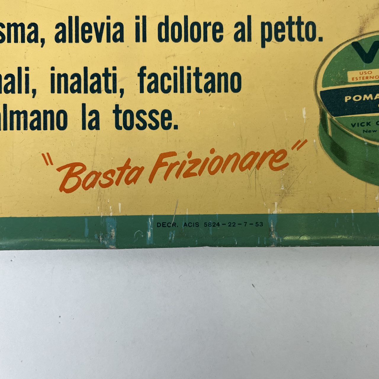 Insegna - Vicks Vaporub | Anni '50