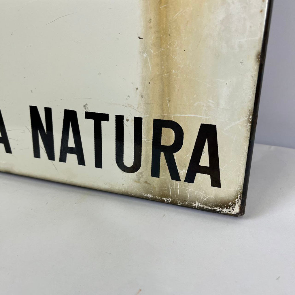 Insegna smaltata - Difendi il Bosco, Rispetta la Natura