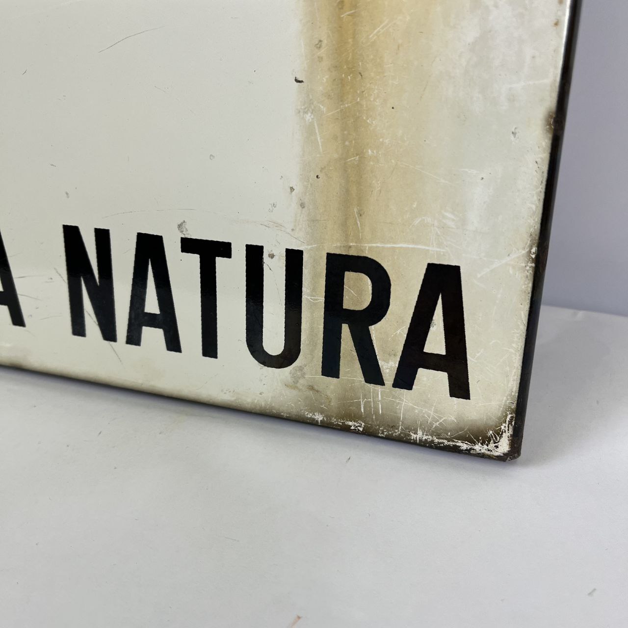 Insegna smaltata - Difendi il Bosco, Rispetta la Natura