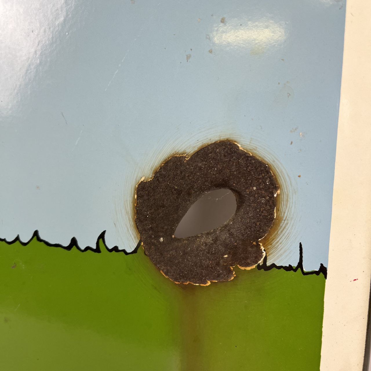 Insegna smaltata - Difendi il Bosco, Rispetta la Natura