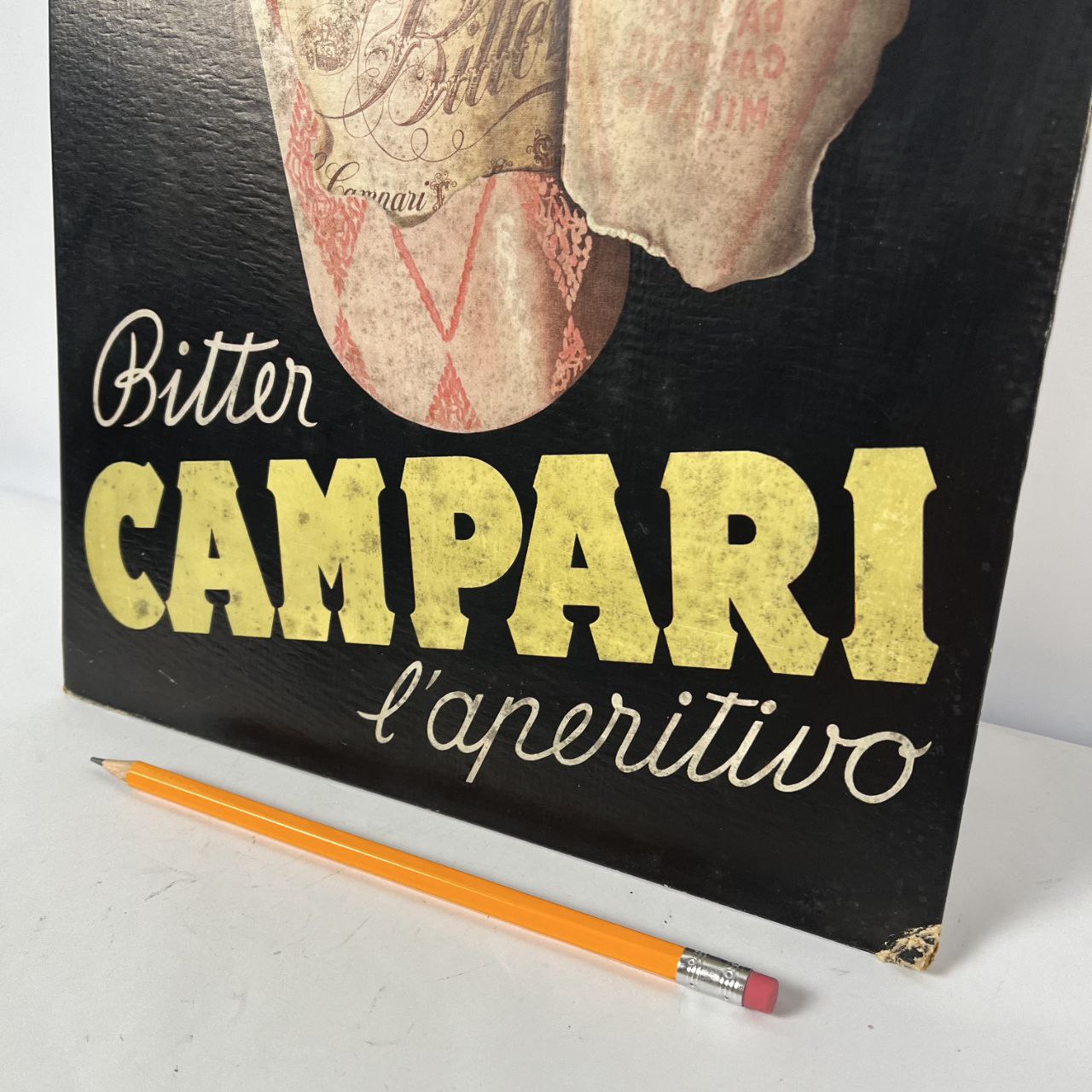 Cartonato pubblicitario - Bitter Campari Fisanotti | Anni '60
