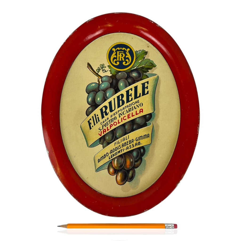 Vassoio pubblicitario - Valpolicella F.lli Rubele