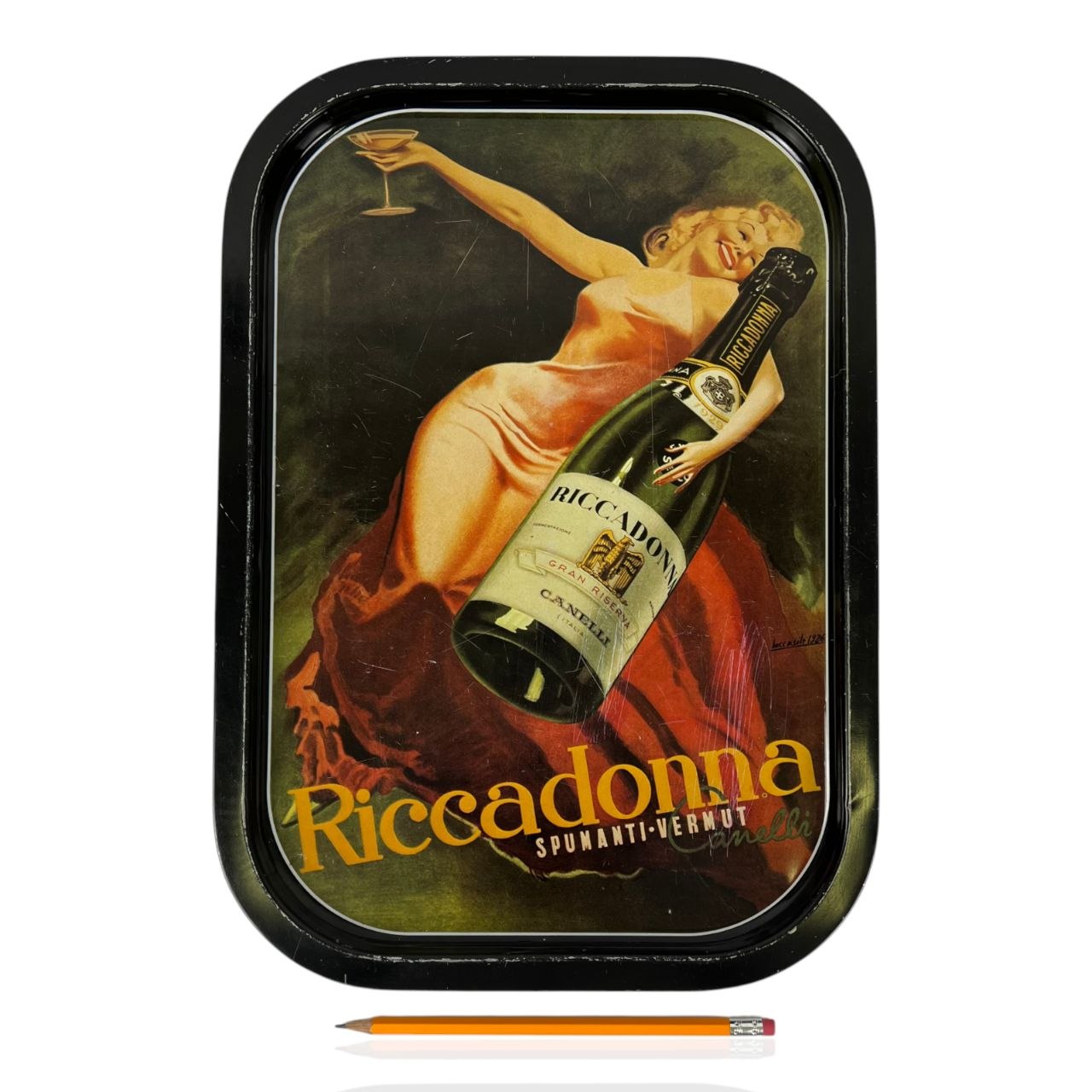 Vassoio pubblicitario - Riccadonna Spumanti Vermut