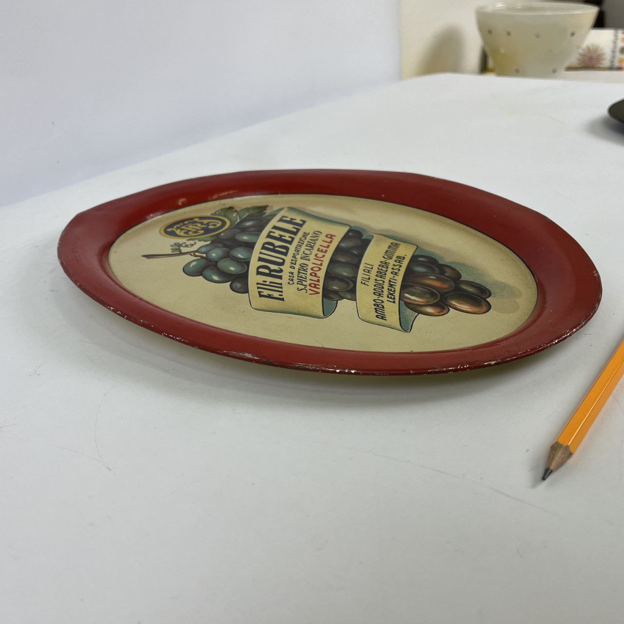 Vassoio pubblicitario - Valpolicella F.lli Rubele