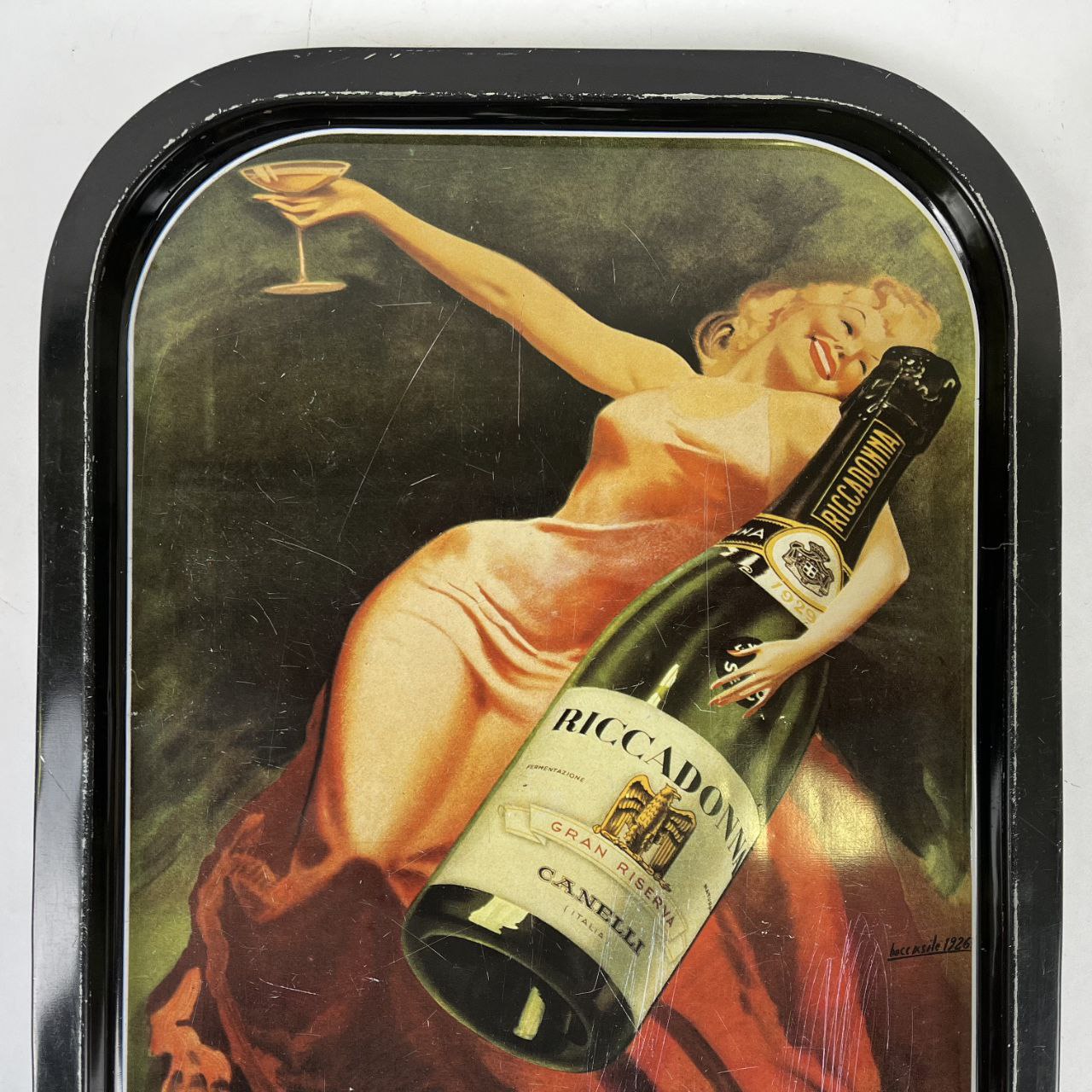 Vassoio pubblicitario - Riccadonna Spumanti Vermut