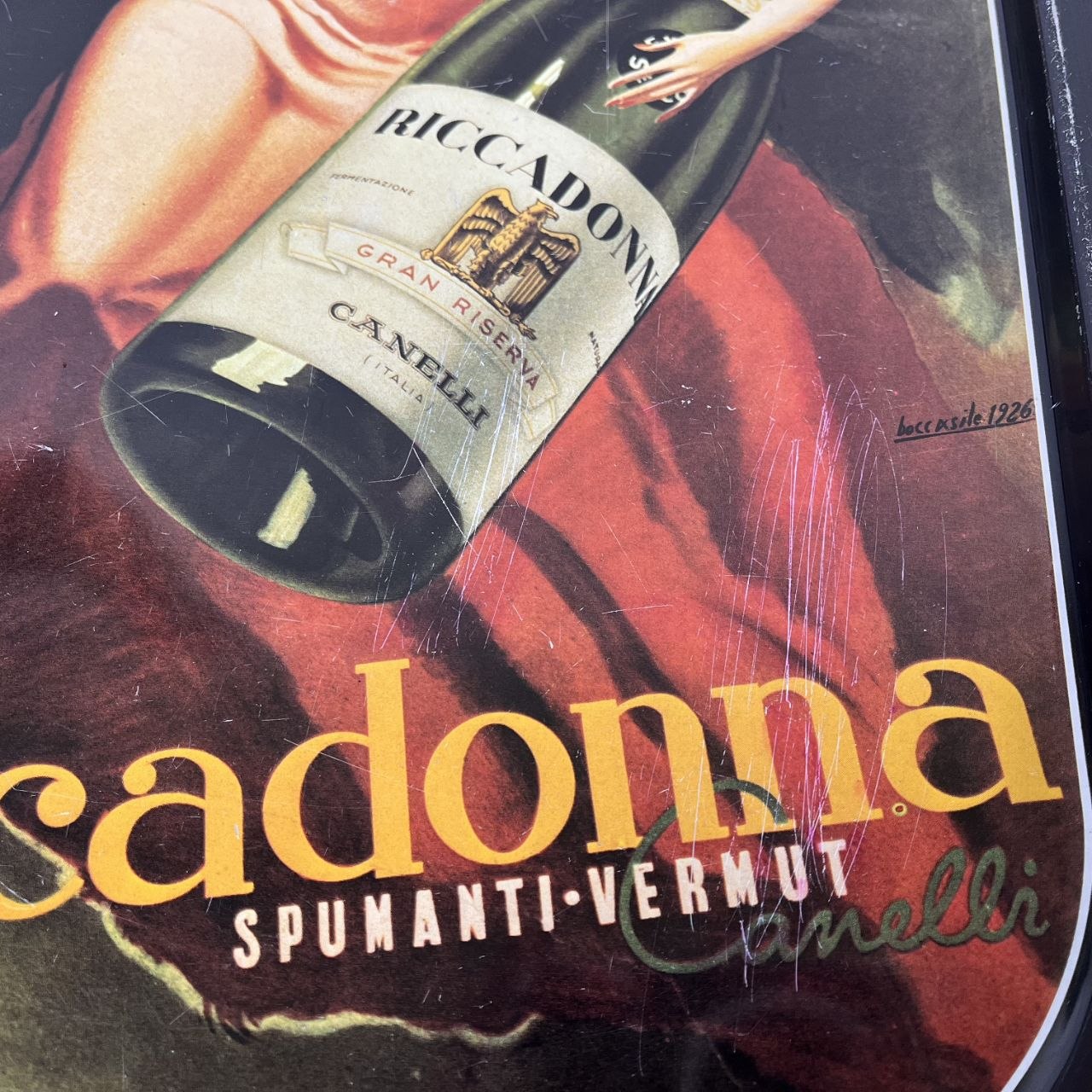 Vassoio pubblicitario - Riccadonna Spumanti Vermut