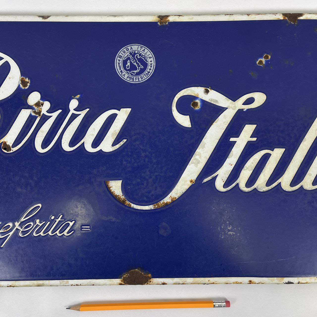Insegna smaltata - Birra Italia