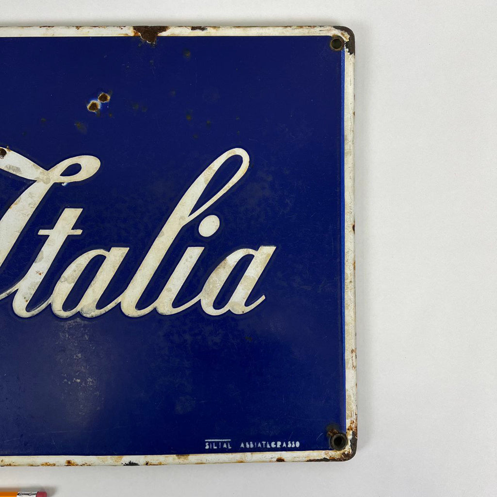 Insegna smaltata - Birra Italia