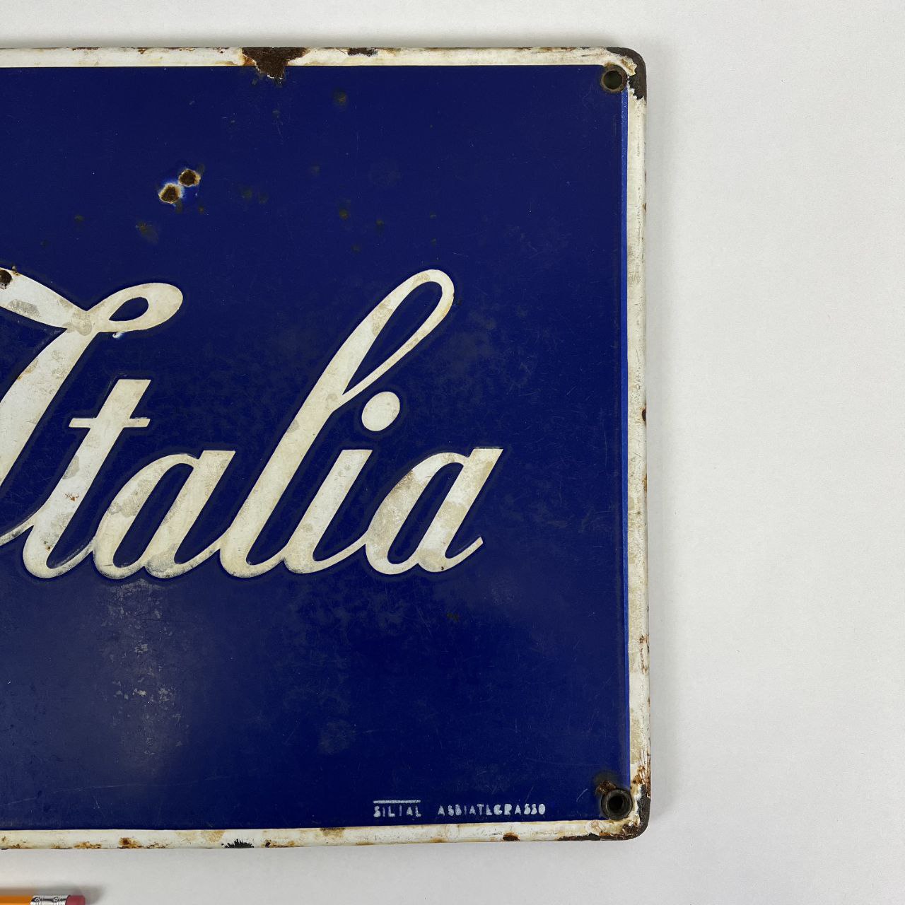 Insegna smaltata - Birra Italia