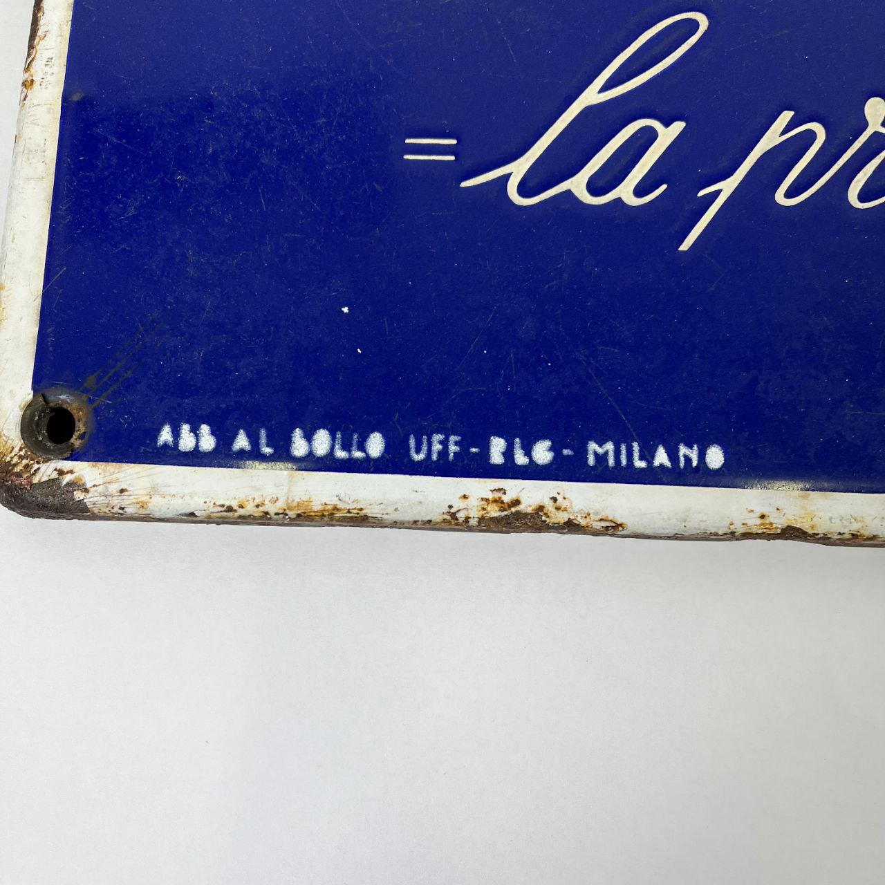 Insegna smaltata - Birra Italia