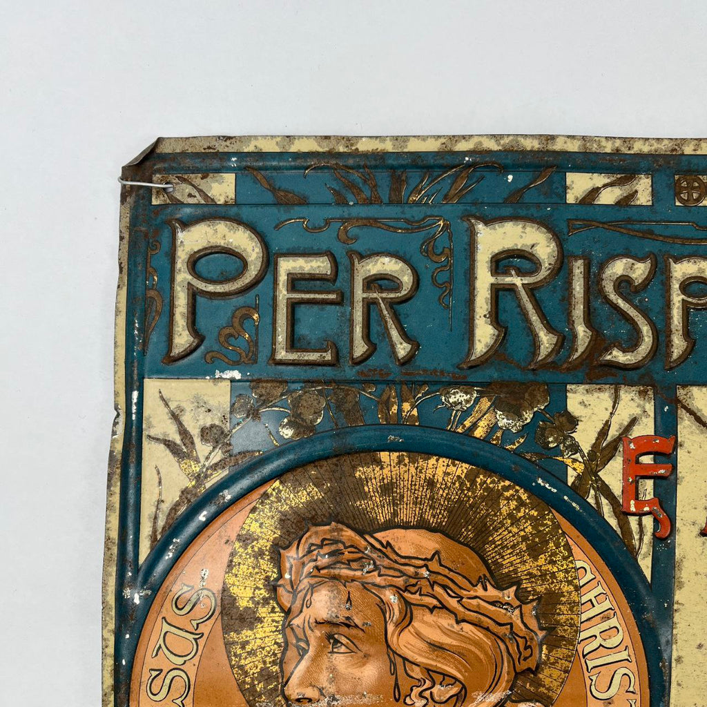 Insegna - Per rispetto della casa di Dio, non sputare per terra