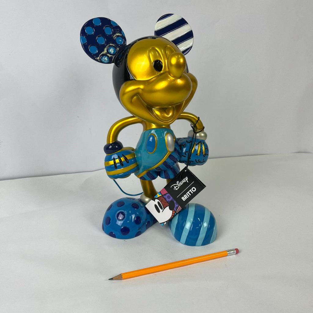 Statuetta - Gold & Blue Mickey Mouse Limited Edition by Britto