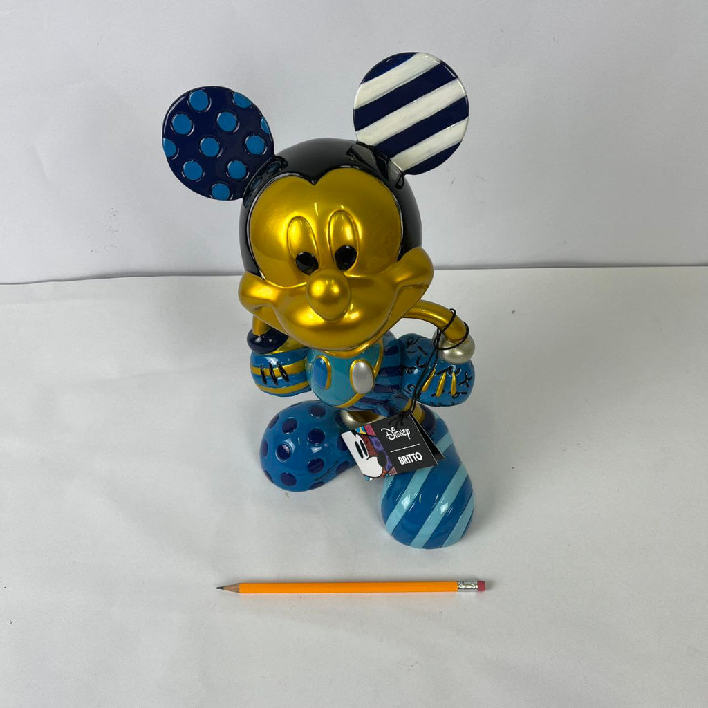 Statuetta - Gold & Blue Mickey Mouse Limited Edition by Britto