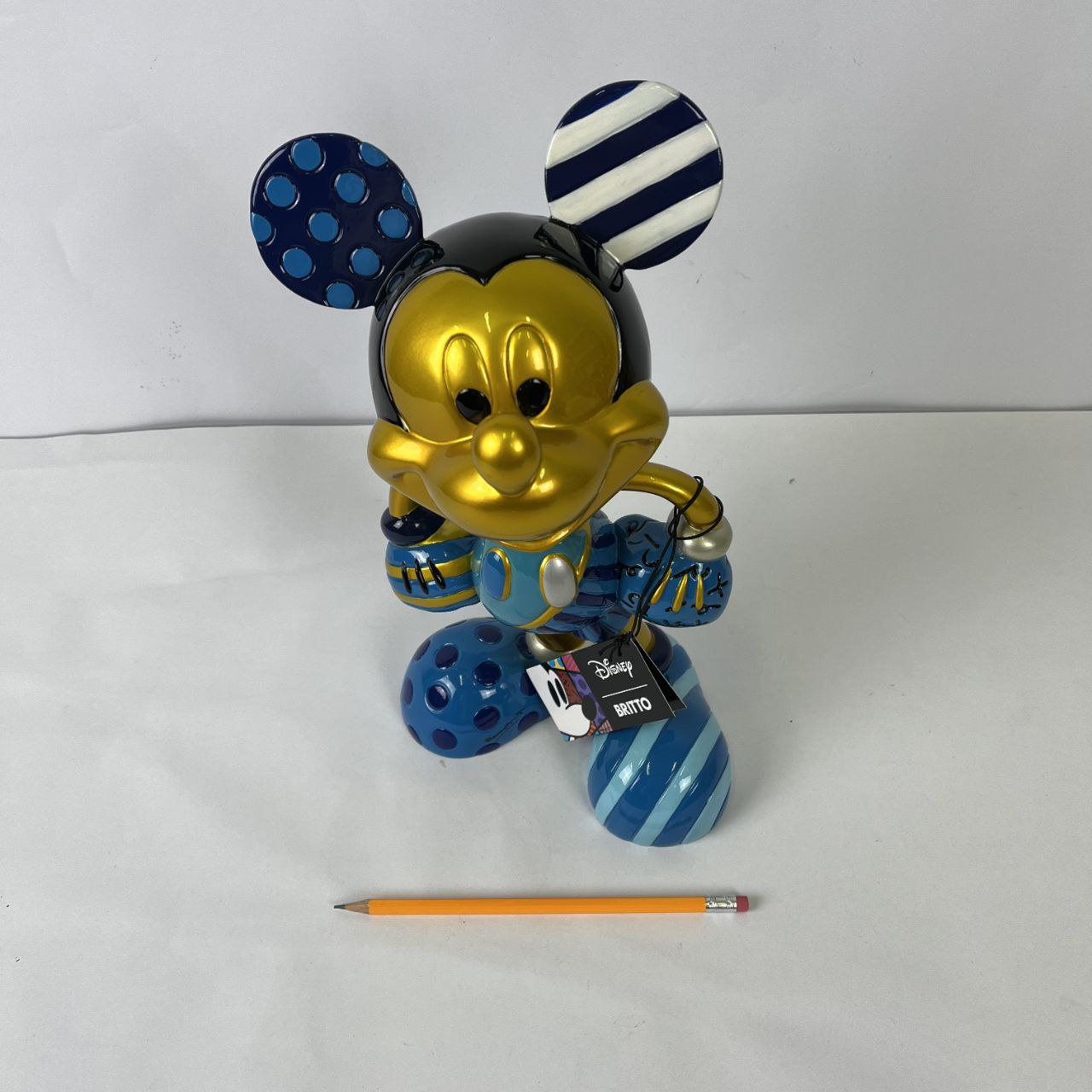 Figurine - Gold &amp; Blue Mickey Mouse Limited Edition by Britto