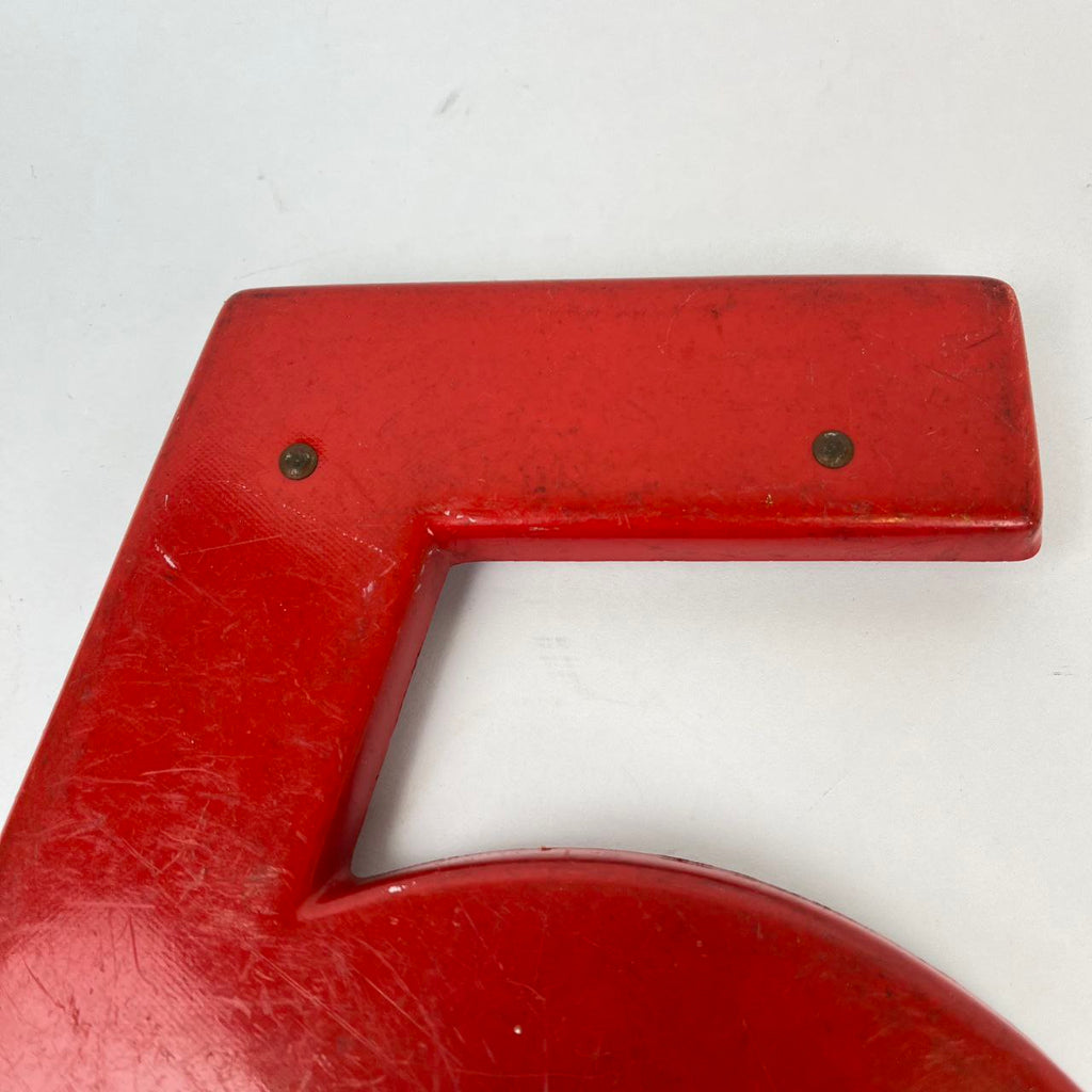 Insegna - Numero "5" in plastica