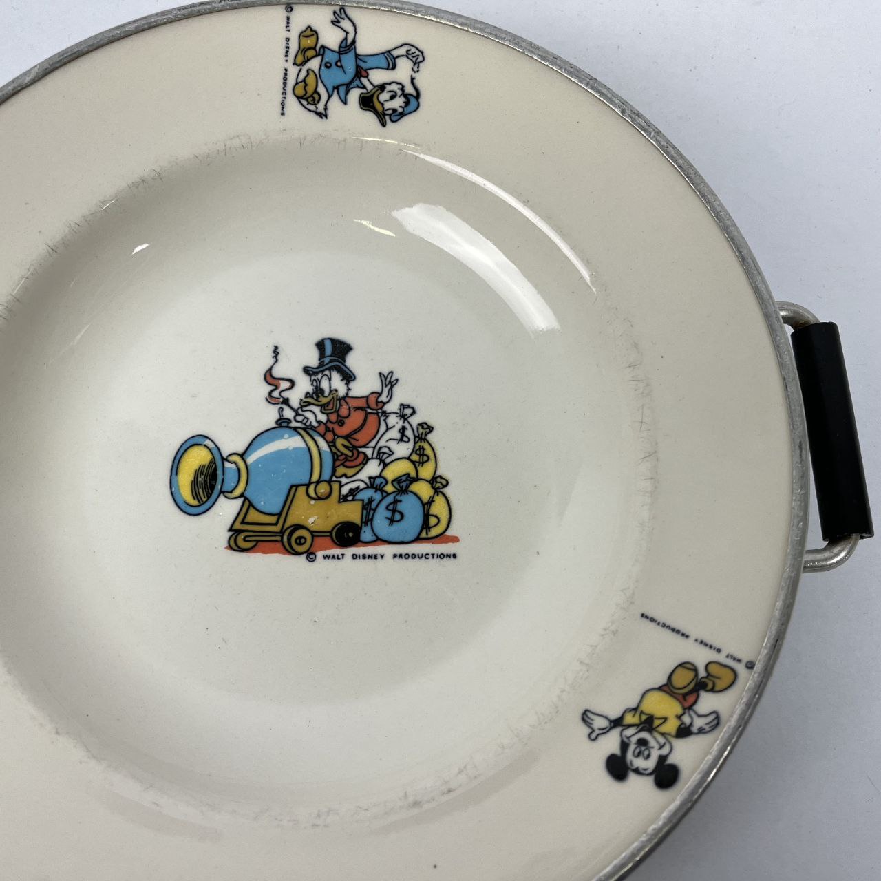 Piatto scaldavivande - Zio Paperone Walt Disney | Anni '60