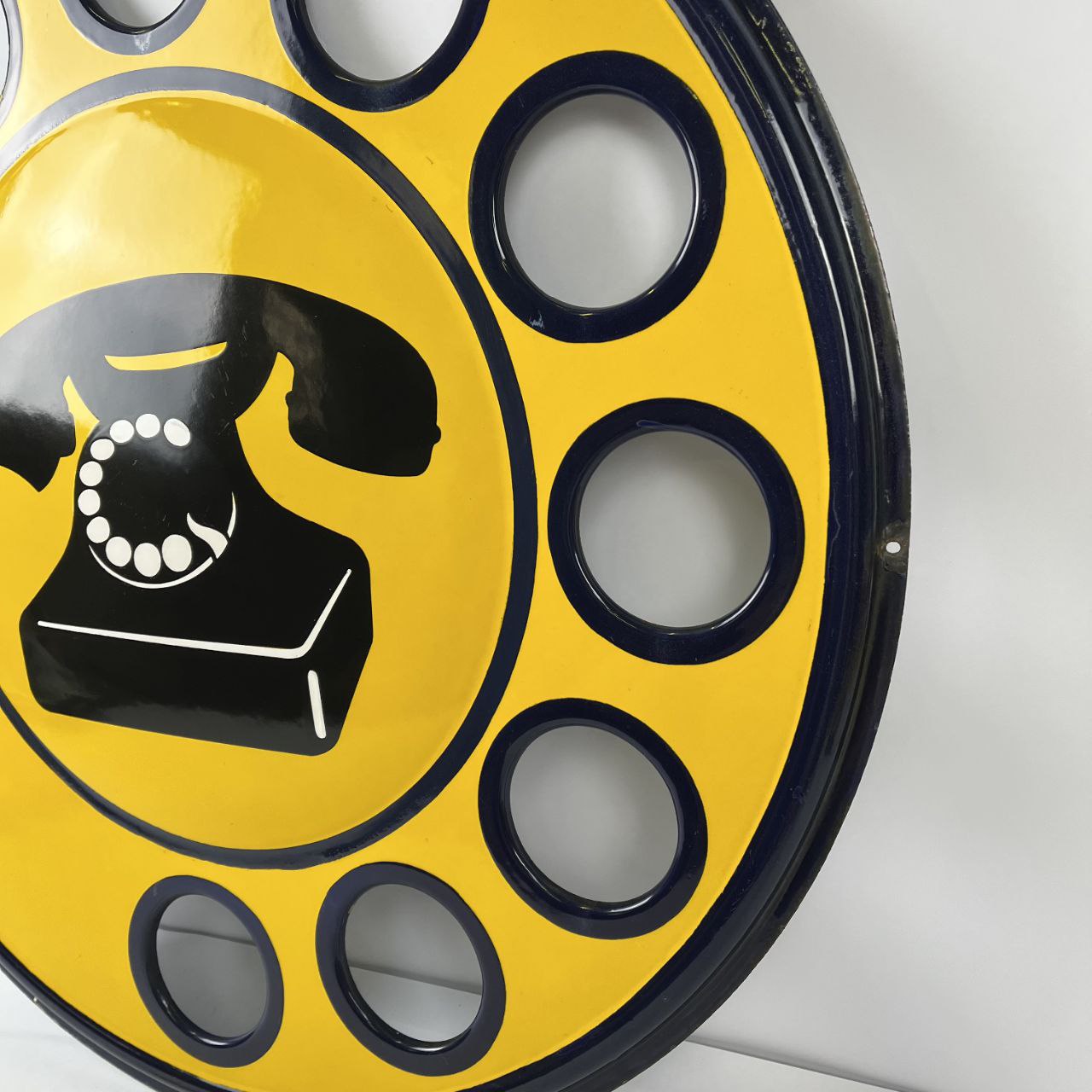 Insegna smaltata - Telefono SIP (Ø 69cm)