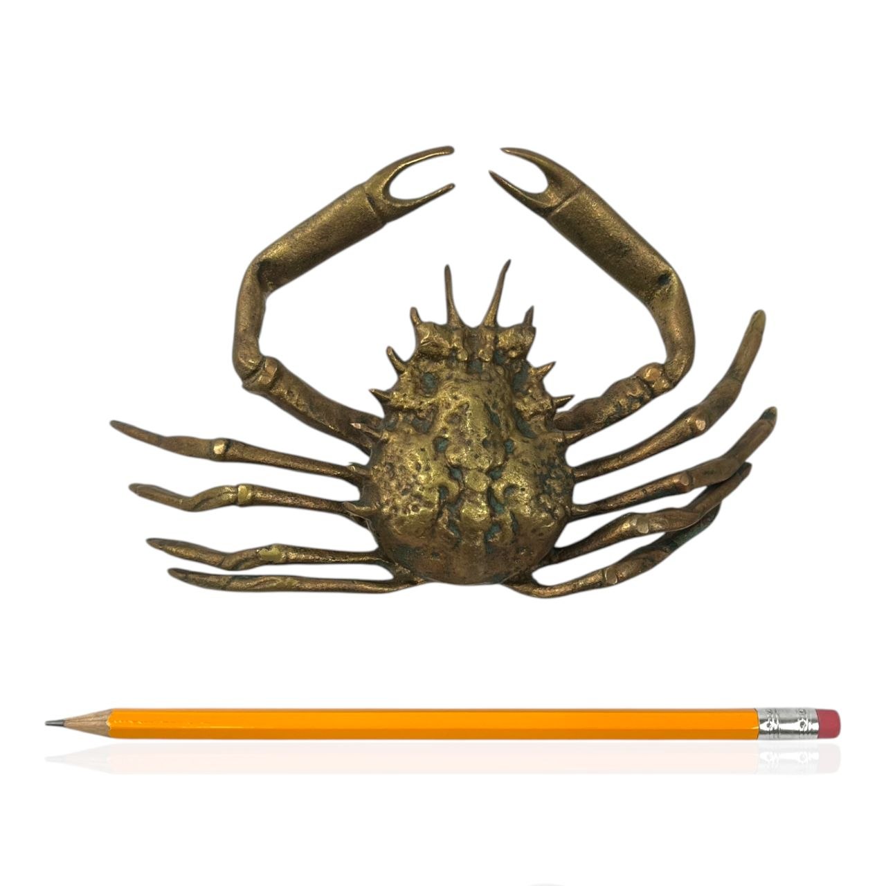 Calamaio in bronzo a forma di granchio