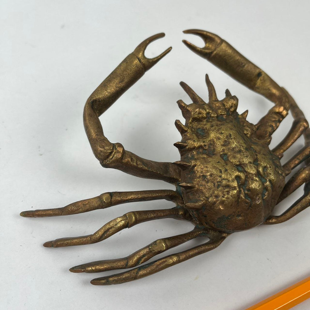 Calamaio in bronzo a forma di granchio