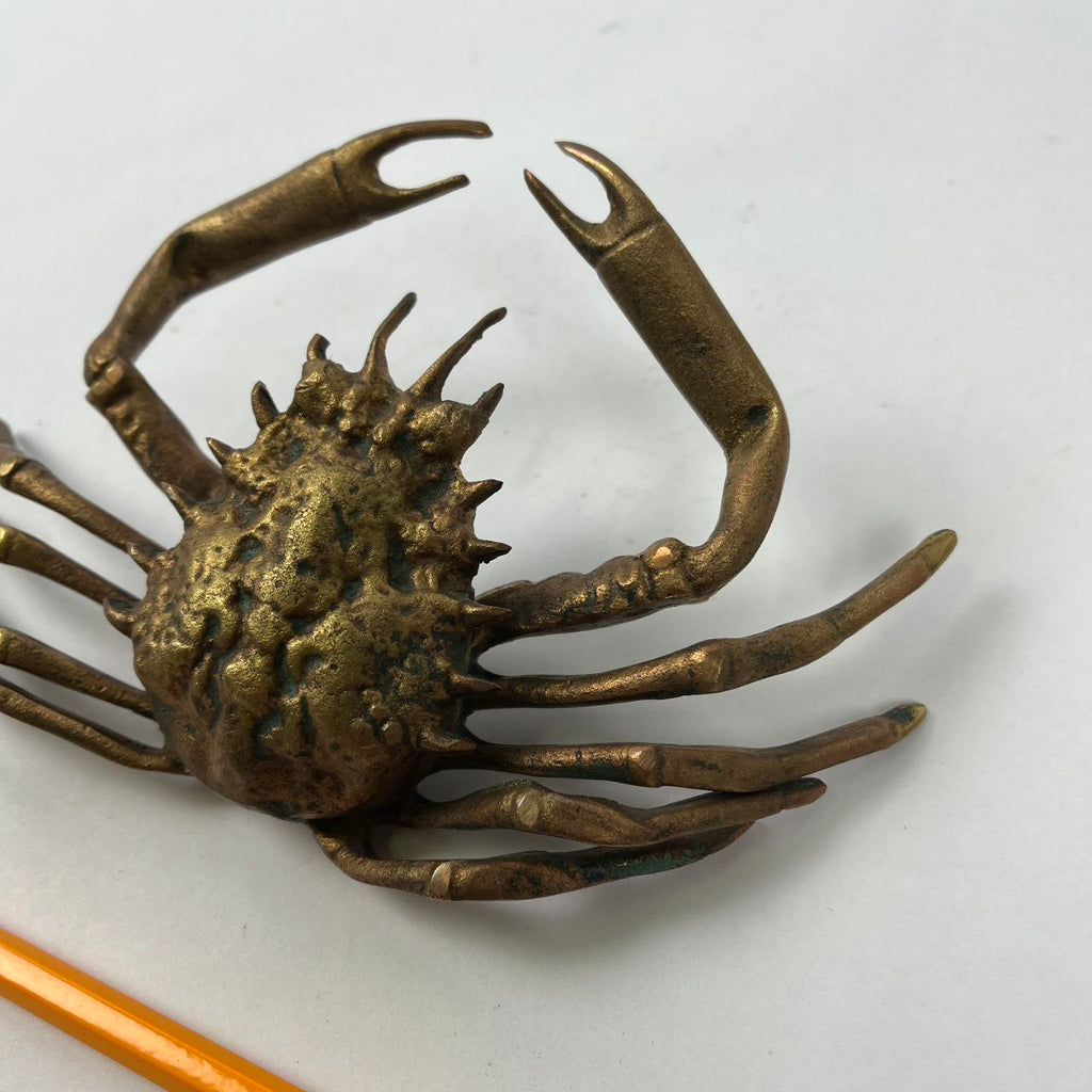 Calamaio in bronzo a forma di granchio