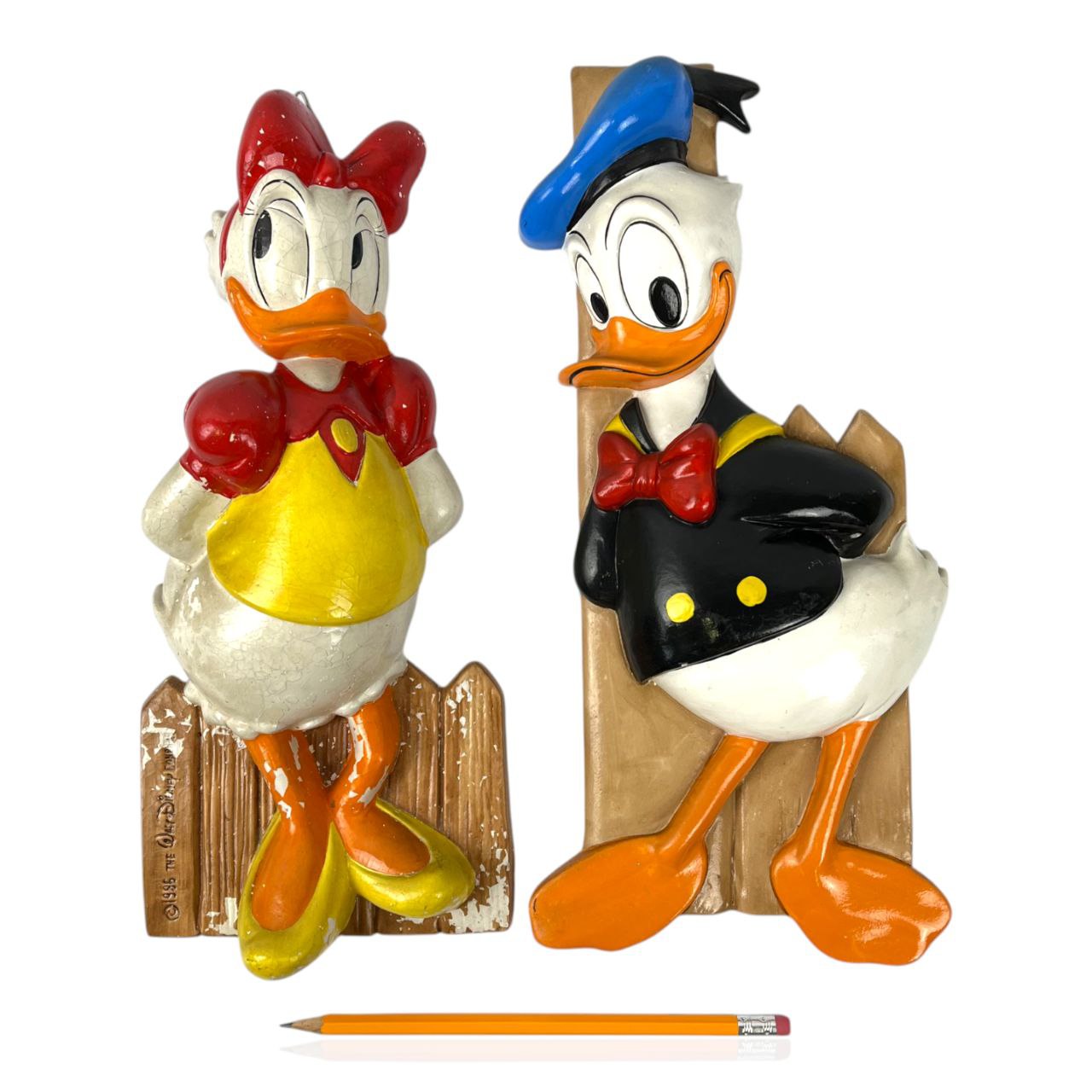 Coppia di statuette - Paperino e Paperina Disney