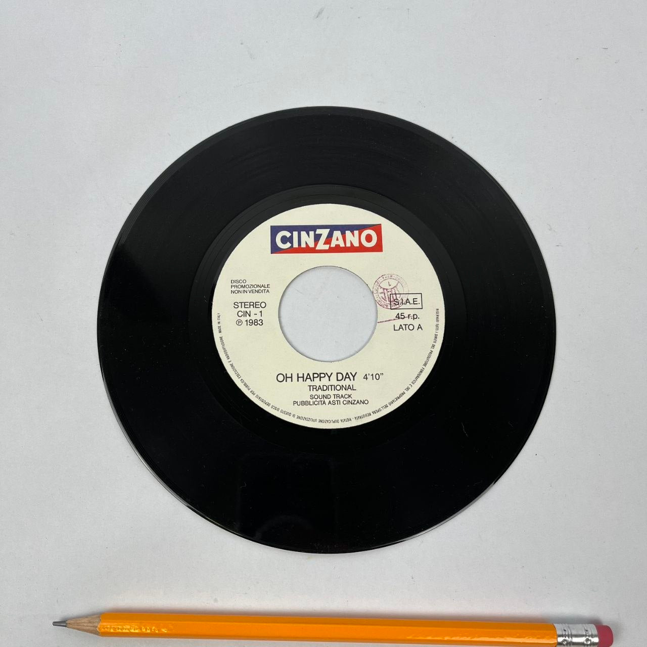 45 giri - Cinzano "Oh Happy Day"