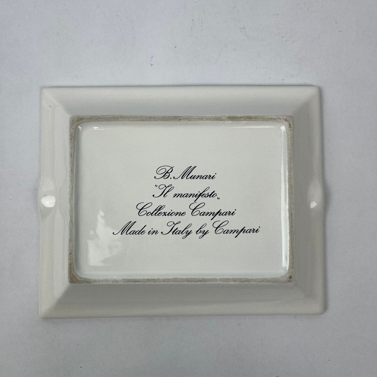 Posacenere pubblicitario - Campari "Il Manifesto" by Bruno Munari