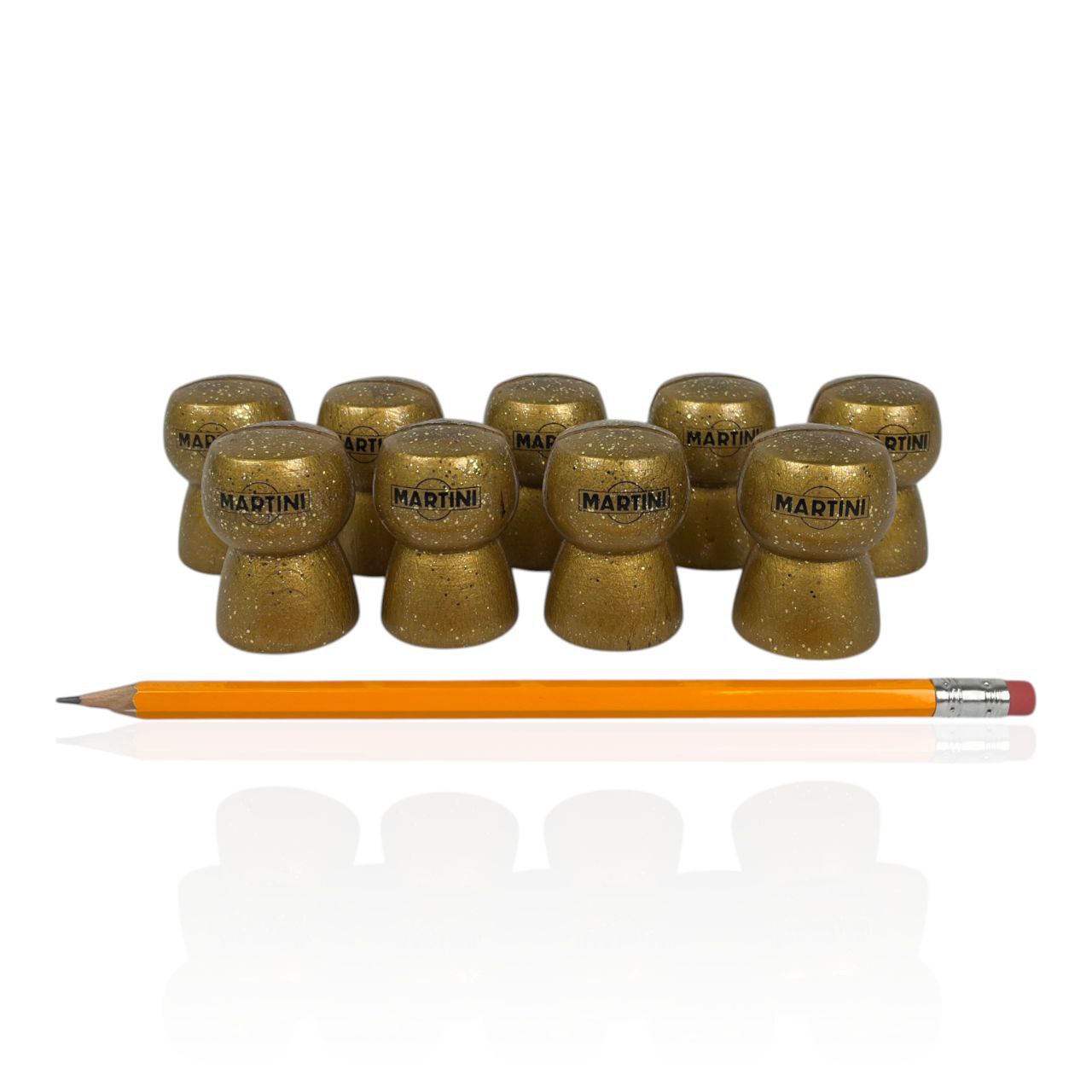 Segnaposto pubblicitari Martini a forma di tappo | Anni '80